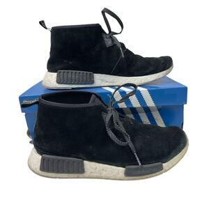 adidas NMD C1 Core Black Suede S79146 Mens Size 9.5 Chukka Boost 2016